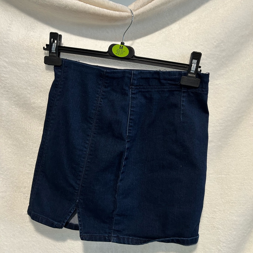 Free People Navy Denim Skirt